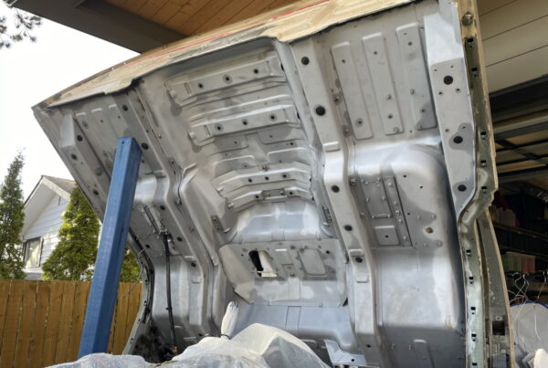 Cab Undercarriage After Sand Blasting