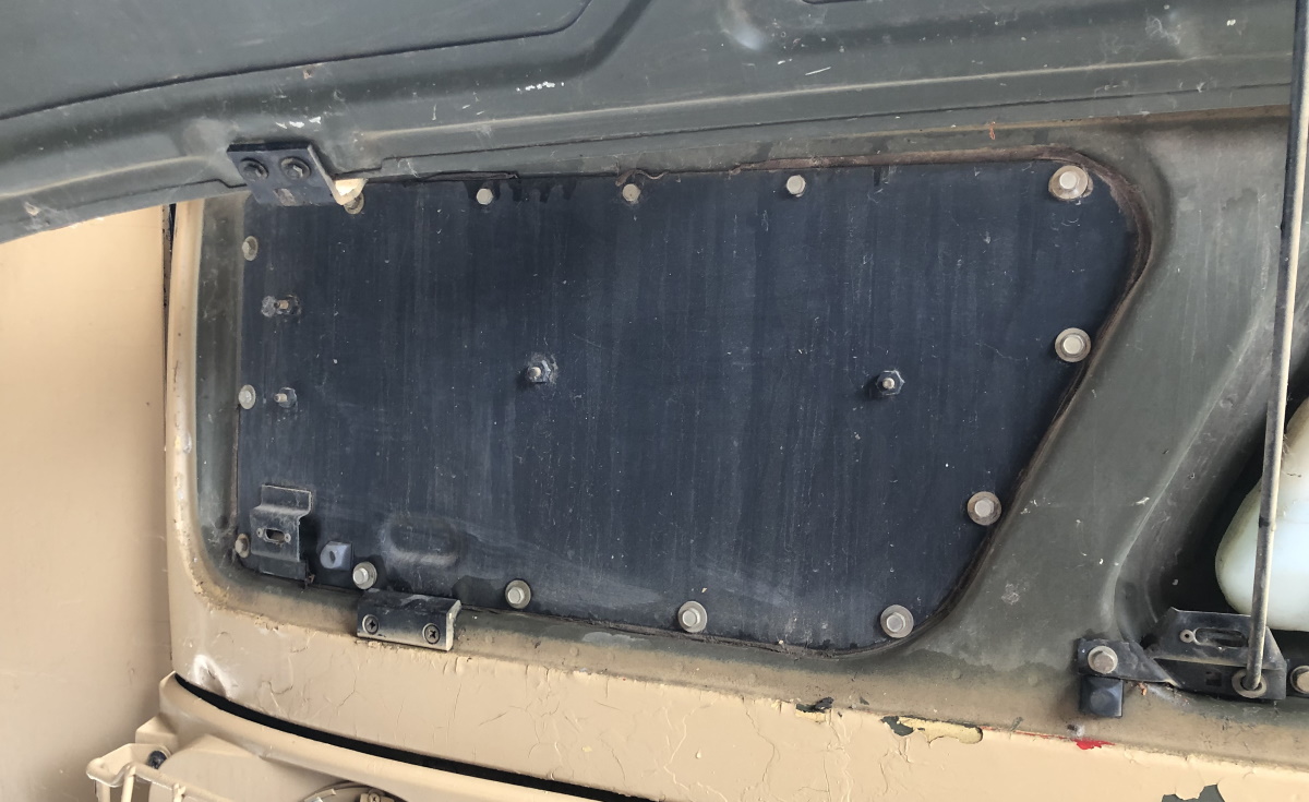 Leak from passenger side access panel